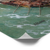 Arnold Böcklin Odysseus en Polyphemus Poster (Hoek)