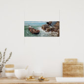 Arnold Böcklin Odysseus en Polyphemus Poster (Keuken)