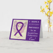 Arnold-Chiari Malformation Awareness Ribbon Card Kaart (Gele Bloem)