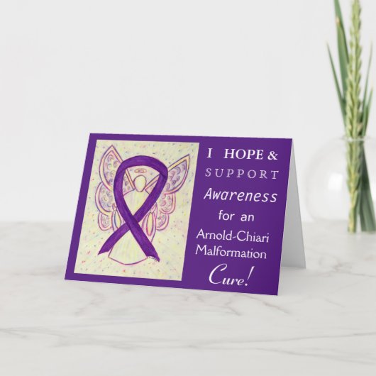 Arnold-Chiari Malformation Awareness Ribbon Card Kaart (Voorkant)