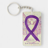 Arnold-Chiari Malformation Awareness Ribbon Chain Sleutelhanger (Voorkant)