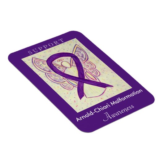 Arnold-Chiari Malformation Awareness Ribbon Magnet Magneet (Rechterzijde)