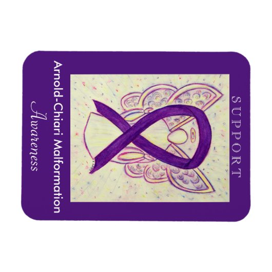 Arnold-Chiari Malformation Awareness Ribbon Magnet Magneet (Horizontaal)