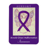 Arnold-Chiari Malformation Awareness Ribbon Magnet Magneet (Verticaal)