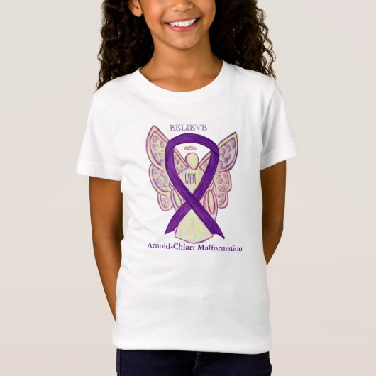 Arnold-Chiari Malformation Awareness Ribbon Shirt (Voorkant)