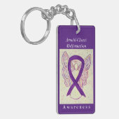 Arnold-Chiari Malformation Ribbon Angel Sleutelhan Sleutelhanger (Voorkant Links)