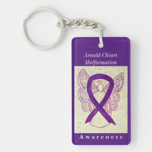 Arnold-Chiari Malformation Ribbon Angel Sleutelhan Sleutelhanger