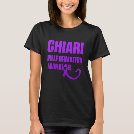 Arnold Chiari Malformation Warrior Fight Awareness T-shirt (Voorkant)