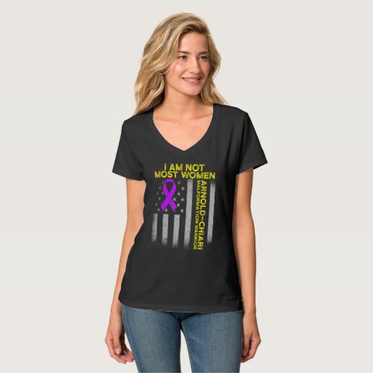 Arnold Chiari Malformation Warrior Love Survivor A T-shirt (Voorkant volledig)