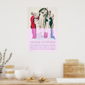 Arnold Constable Fashion Art Nouveau Jean-Dupas Poster (Keuken)