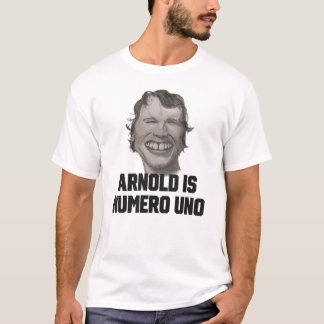 "Arnold is Numero Uno" Schwarzenegger Arnie Retro T-shirt