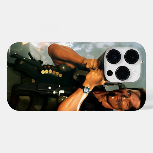 Arnold met Arm Bazooka Case-Mate iPhone Case (Achterkant (horizontaal))