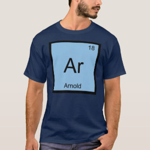 Arnold Naam Chemie Element Periodiek Systeem T-shirt