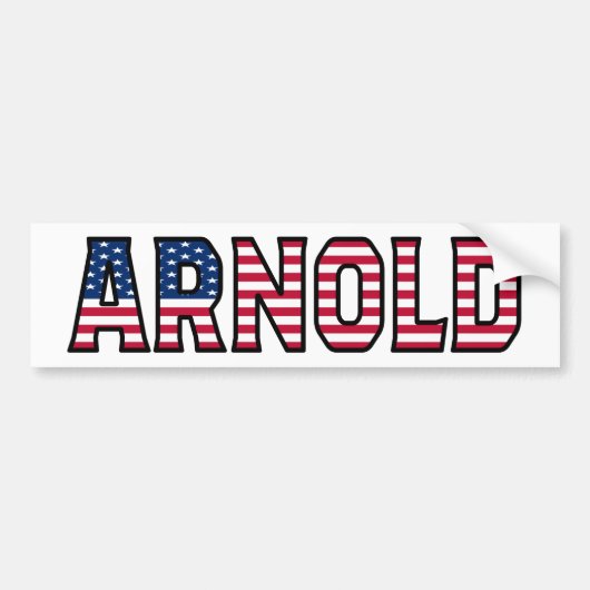 Arnold Name Vorname USA Aufkleber Sticker Auto (Voorkant)