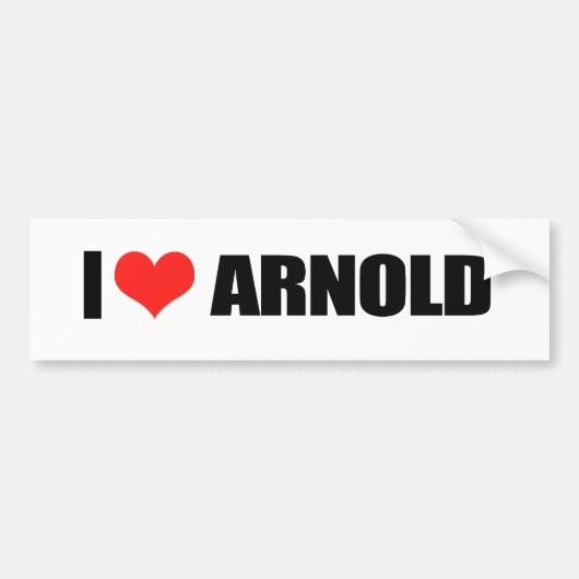 Arnold Schwarzenegger Bumpersticker (Voorkant)