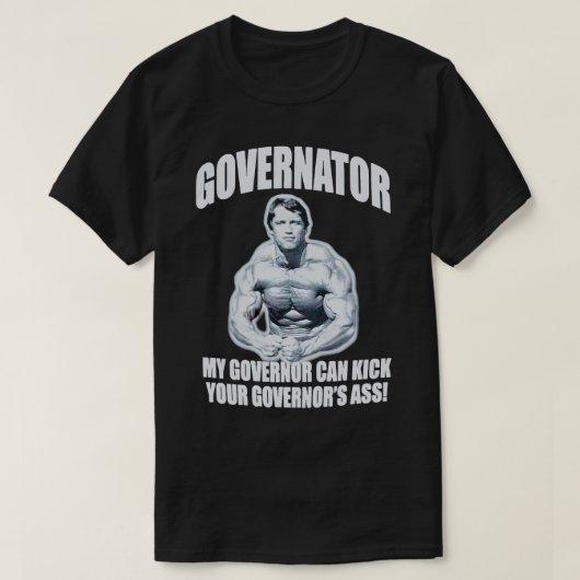 Arnold Schwarzenegger Governator T-shirt (Design voorkant)