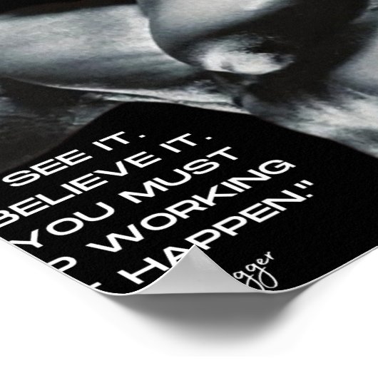 ARNOLD SCHWARZENEGGER - MAAK HET GEBEURT QUOTE POSTER (Hoek)