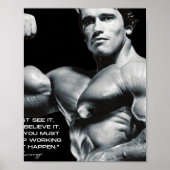 ARNOLD SCHWARZENEGGER - MAAK HET GEBEURT QUOTE POSTER (Voorkant)