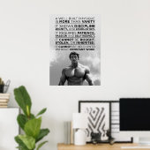 Arnold Schwarzenegger Motivatie Spreuk Poster (Thuiskantoor)