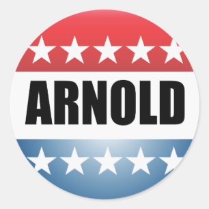 ARNOLD SCHWARZENEGGER RONDE STICKER
