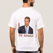 Arnold Schwarzenegger voor gouverneur T-shirt (Achterkant)