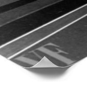 Arnold Schwarzenegger zwart-wit  4 k Poster (Hoek)