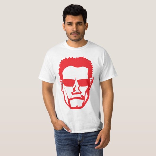 Arnold Standing Photo Sculpture T-Shirt (Voorkant volledig)