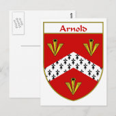 Arnold wapen/familiewapen briefkaart (Voorkant / Achterkant)