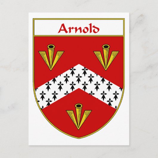 Arnold wapen/familiewapen briefkaart (Voorkant)