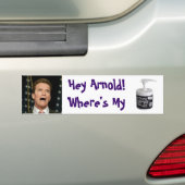 Arnold's Anale Lube Bumpersticker (Op auto)