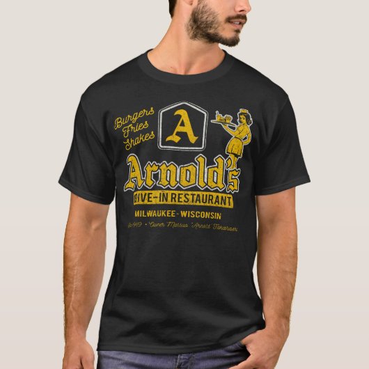 Arnold's Drive in Versleten T-shirt (Voorkant)