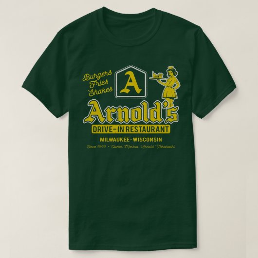 Arnolds rijden in versleten t-shirt (Design voorkant)