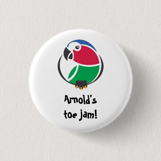 Arnold's teen jam. K'Barthan in kleur Ronde Button 3,2 Cm (Voorkant)