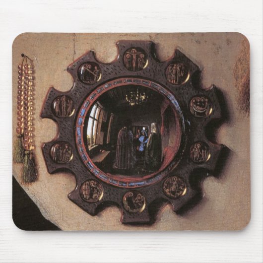 Arnolfini en Wife Portrait (detail) Muismat (Voorkant)