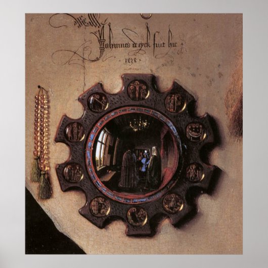 Arnolfini en Wife Portrait (detail) Poster (Voorkant)