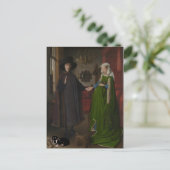 Arnolfini met Dachshund - Nationale galerij Briefkaart (Staand voorkant)