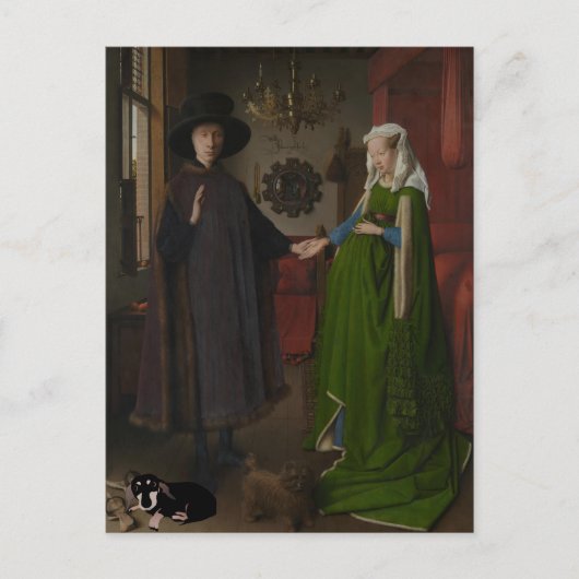 Arnolfini met Dachshund - Nationale galerij Briefkaart (Voorkant)