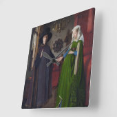 Arnolfini Portrait - Jan van Eyck Vierkante Klok (Hoek)