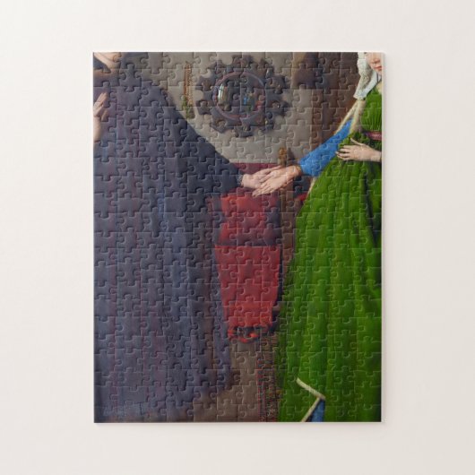Arnolfini portretschilderij van Jan van Eyck Legpuzzel (Verticaal)