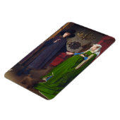 Arnolfini portretschilderij van Jan van Eyck Magneet (Linkerzijde)