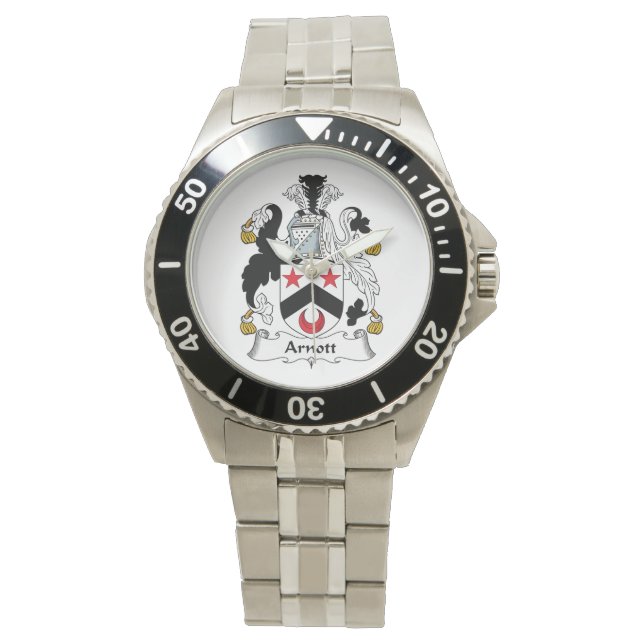 Arnott Family Crest Horloge (Voorkant)