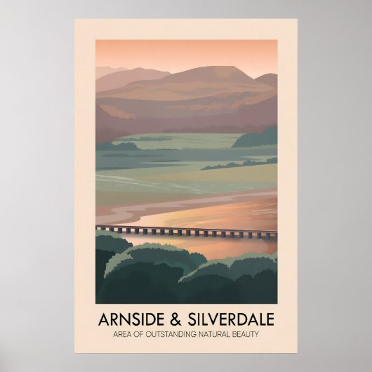 Arnside en Silverdale AONB Reisposter Poster (Voorkant)