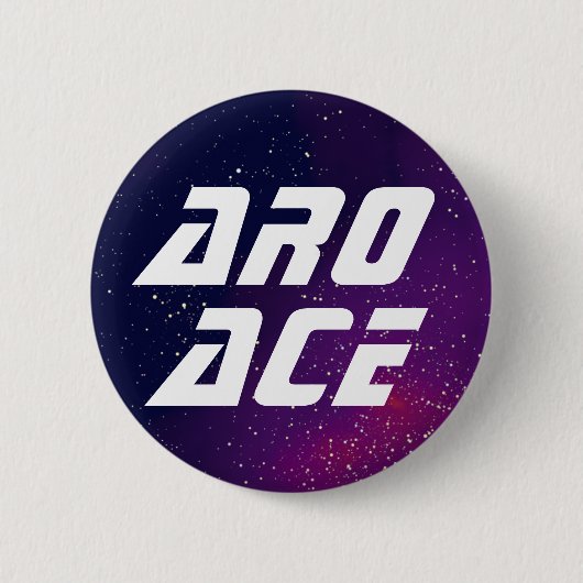 Aro Ace Galaxy Identity Ronde Button 5,7 Cm (Voorkant)