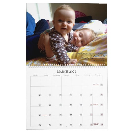 Aro Baby Agenda 2016 Kalender (Mar 2026)