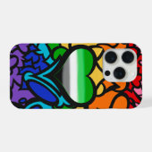 Aro Hart 8-streep Regenboog Pride Kriebels iPhone Hoesje (Achterkant horizontaal)