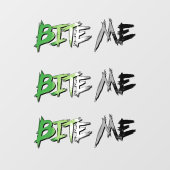 Aro Pride Bite Me Raamsticker (Vel)