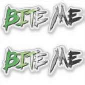 Aro Pride Bite Me Sticker (Voorkant)
