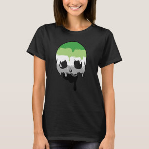 Aro Pride Dripping Skull T-shirt