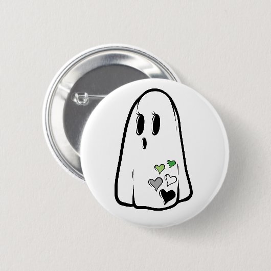 Aro Pride Ghost Ronde Button 5,7 Cm (Voorkant /achterkant)