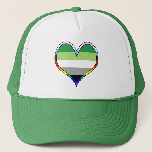Aro Pride Hart Trucker Hoed Pet (Voorkant)